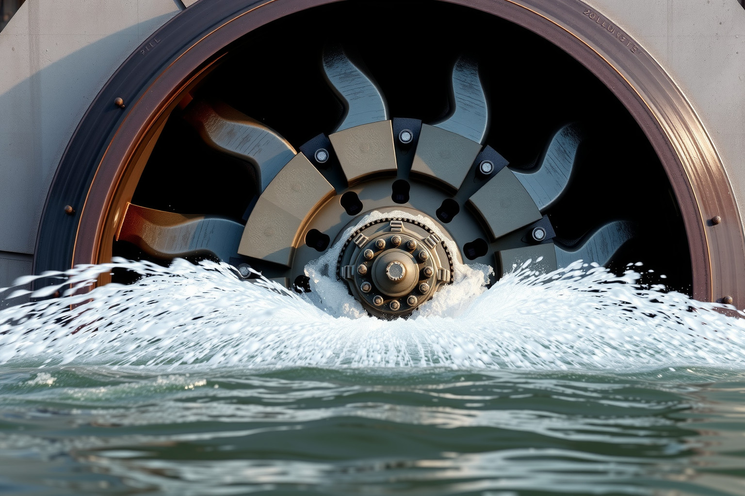 A Pelton turbina vízsugarat impulzussá alakítva termel energiát.