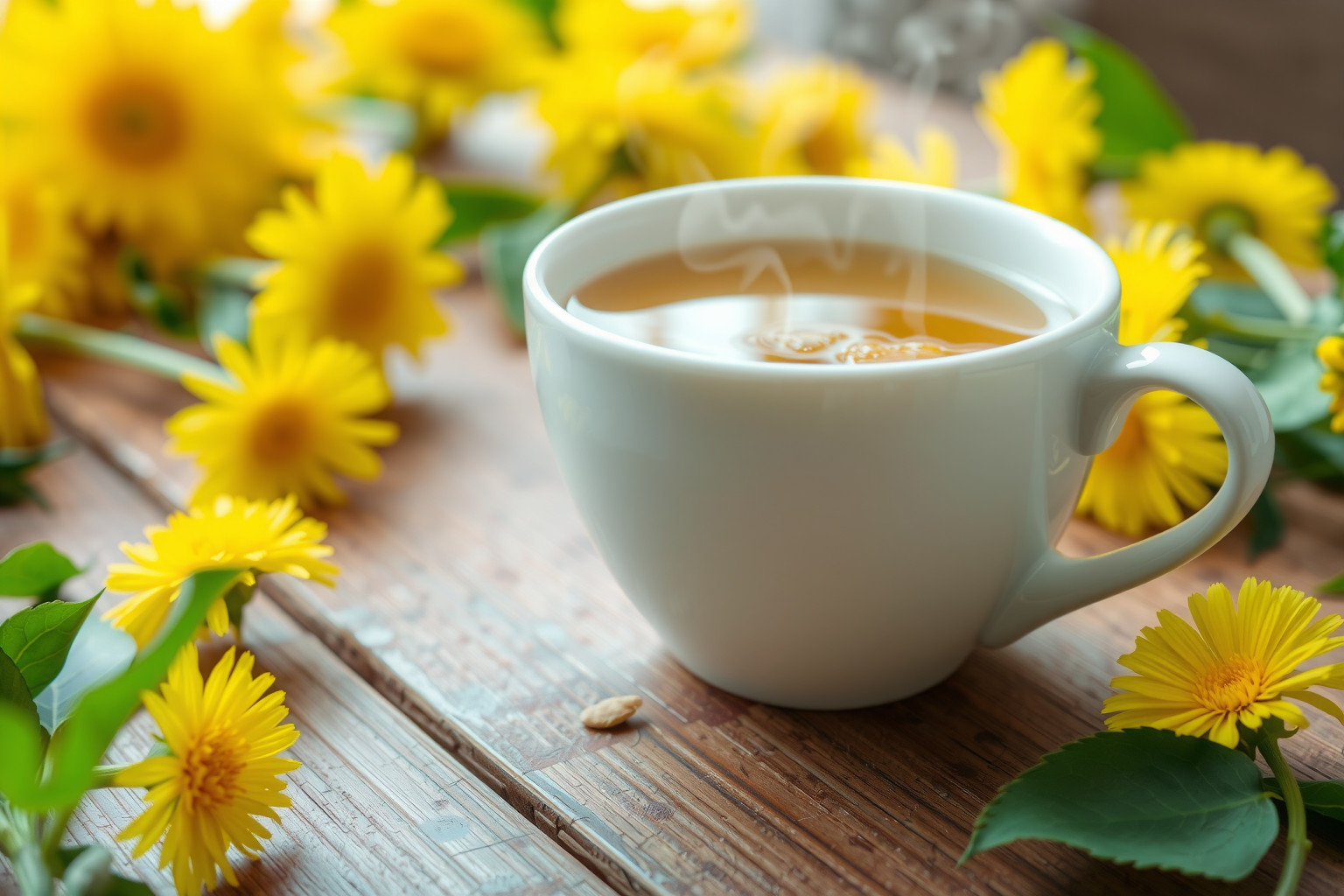 A pitypang tea természetes módon támogatja az immunrendszer védelmét.