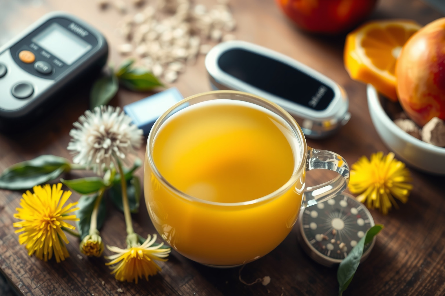 A pitypang tea segíthet stabilizálni a vércukorszintet cukorbetegeknél.
