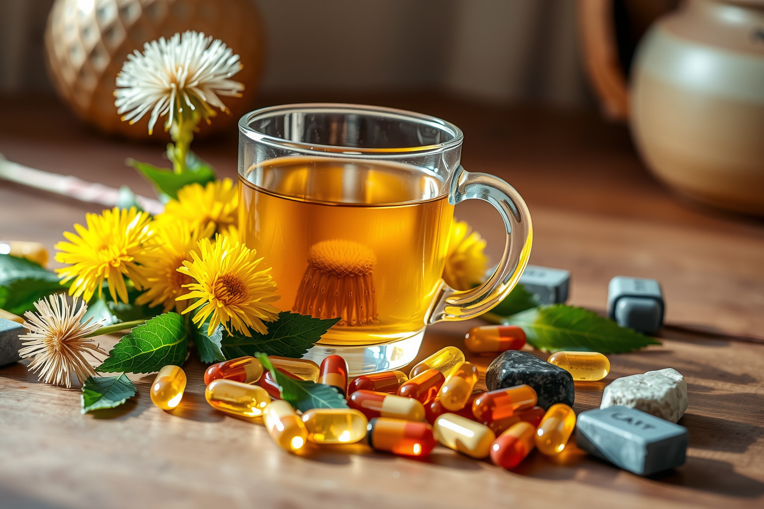 A pitypang tea gazdag antioxidánsokban, vitaminokban és ásványi anyagokban.