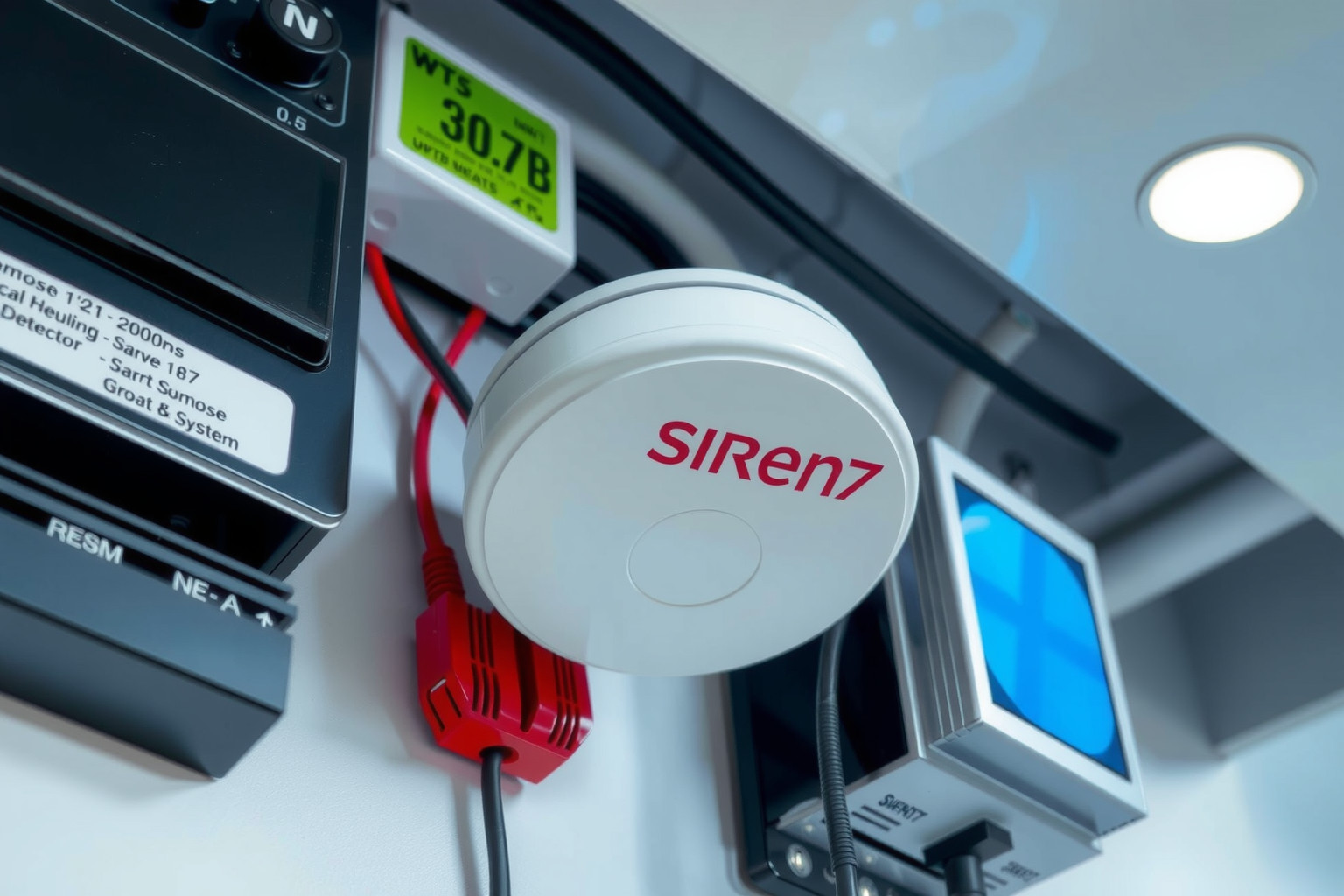 A Siren7 füst- és hőérzékelői valós időben jeleznek veszélyhelyzetet.