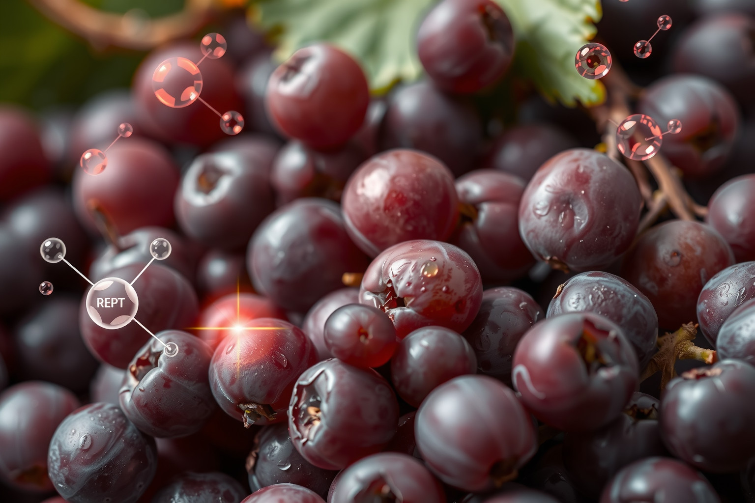 A szőlőmag antioxidánsai hatékonyan semlegesítik a káros szabad gyököket.