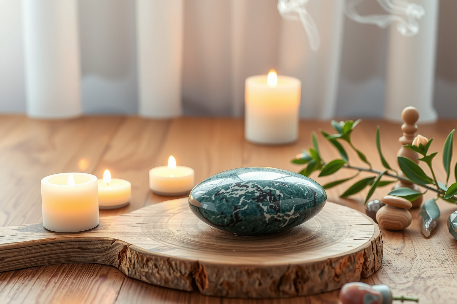 A türkenit elősegíti a belső egyensúly és mély meditáció elérését.