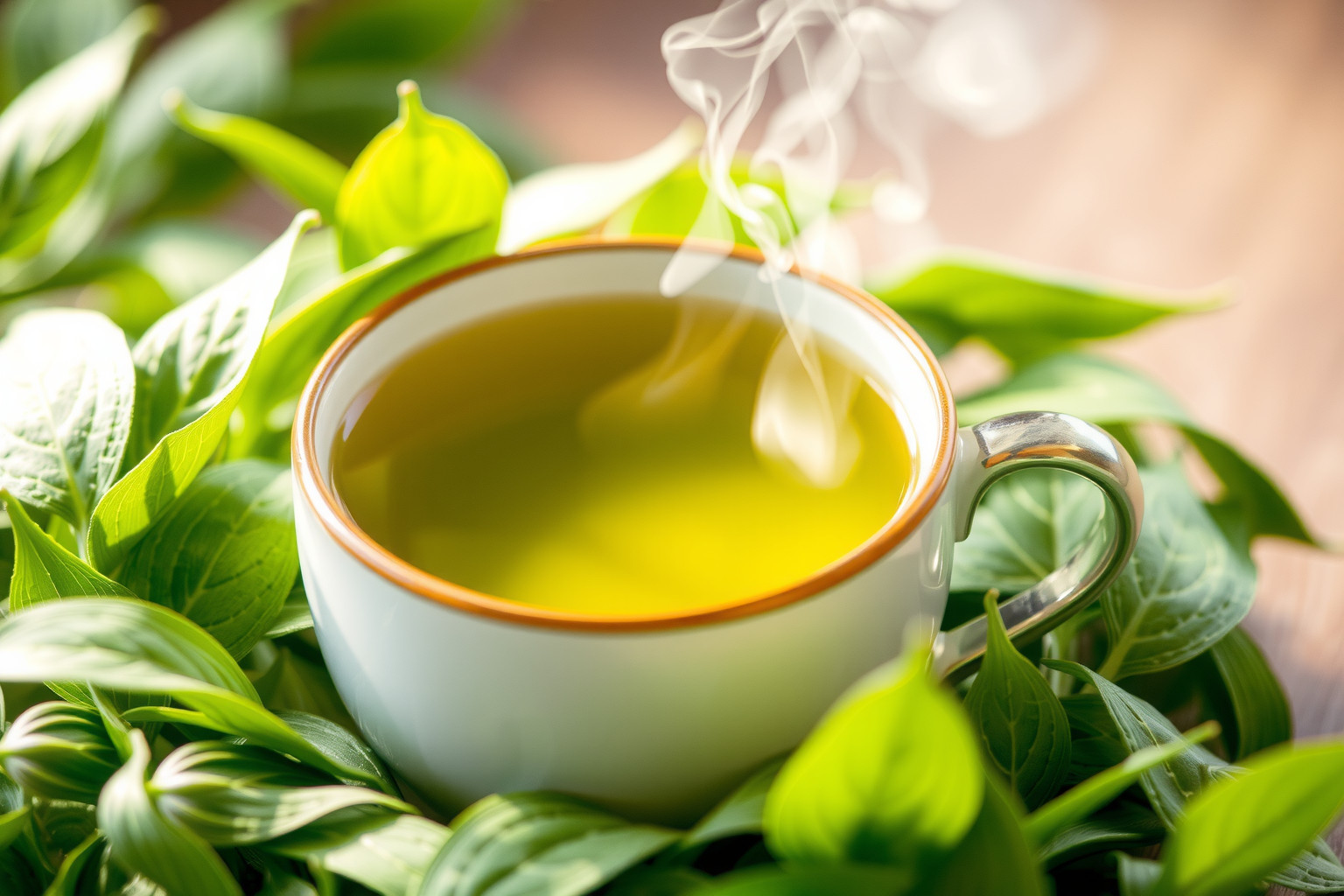 A zöld tea erős antioxidánsai serkentik az immunrendszert.