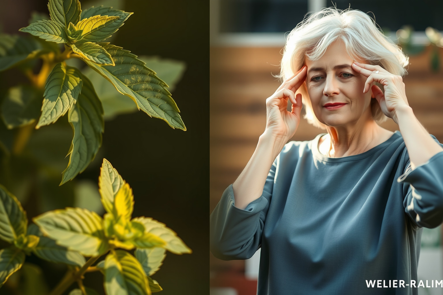 A citromfű segíthet csökkenteni a menopauza tüneteit.