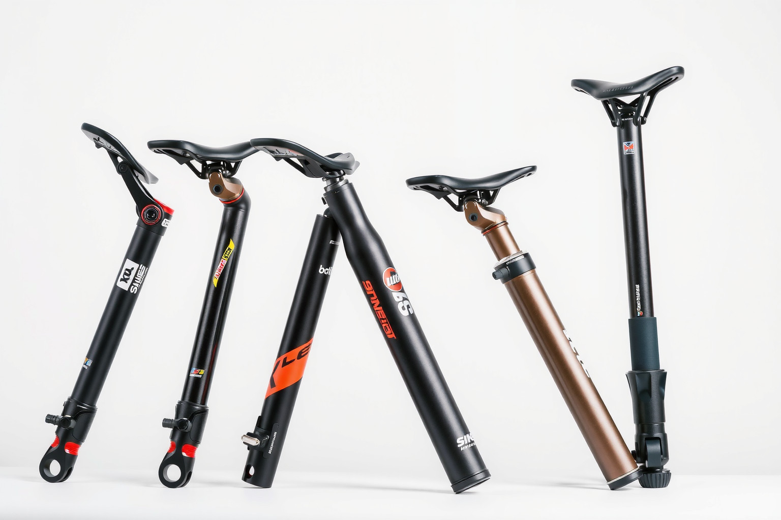 A RockShox Reverb és a Fox Transfer piacvezető dropper nyeregcsövek.