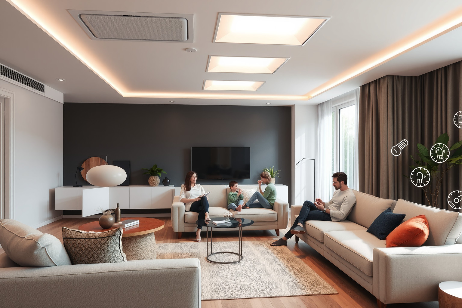 A mennyezeti fűtés egyenletes hőeloszlást biztosít energiatakarékosan.