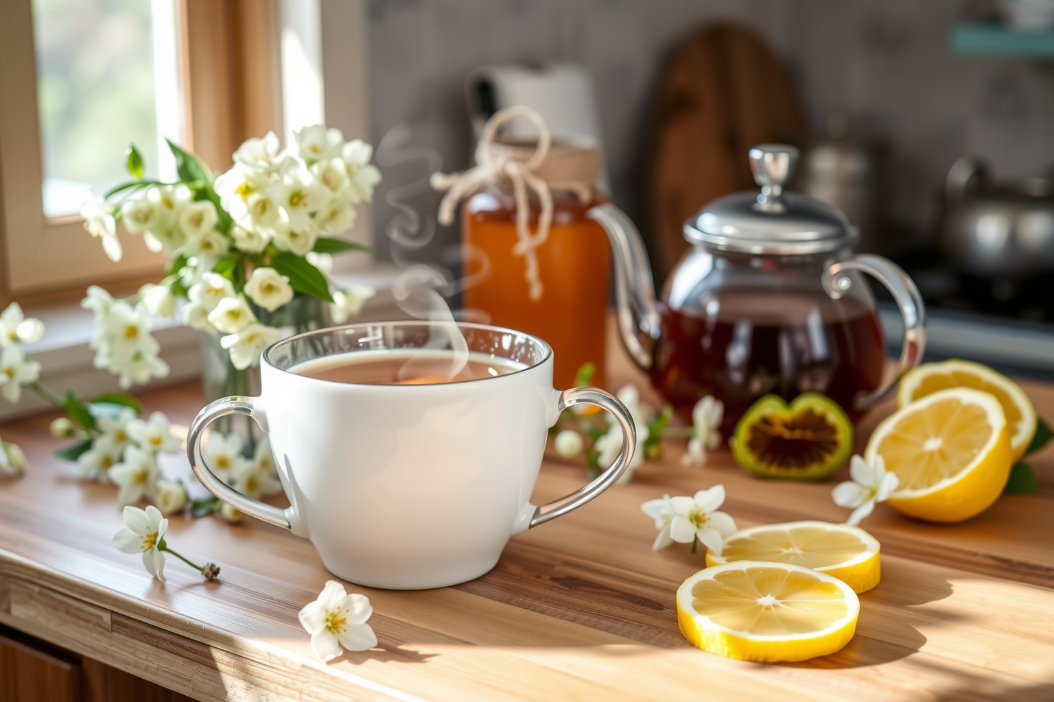 A hársfa tea remek alap gyümölcsteák és koktélok készítéséhez.