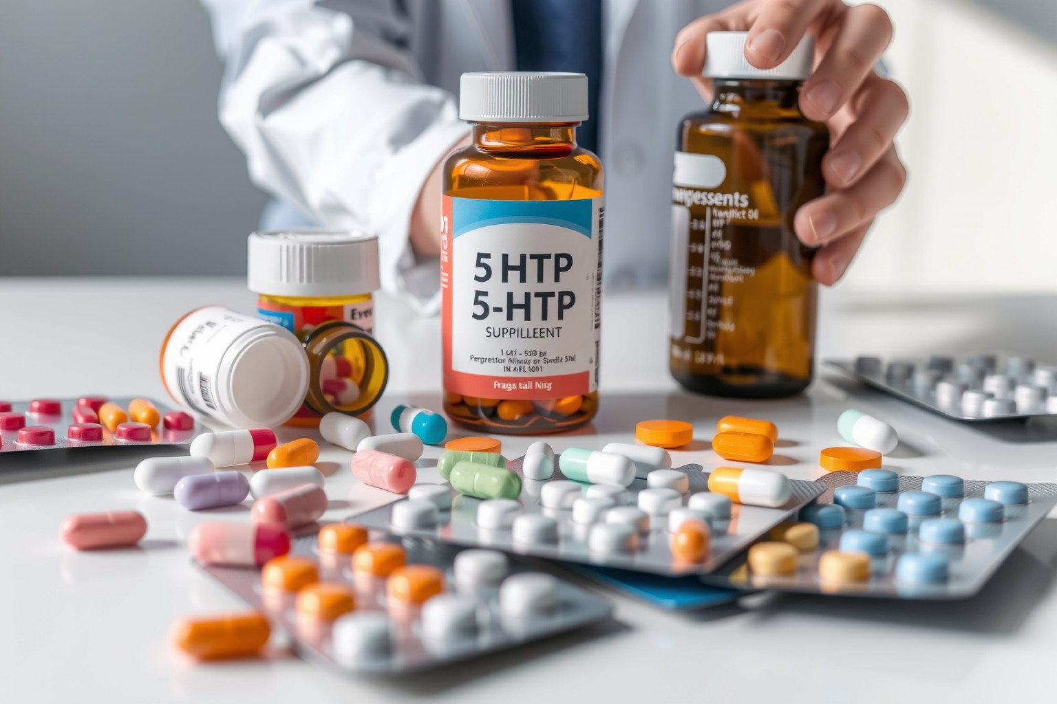 Az 5-HTP fokozhatja antidepresszánsok és fájdalomcsillapítók hatását.