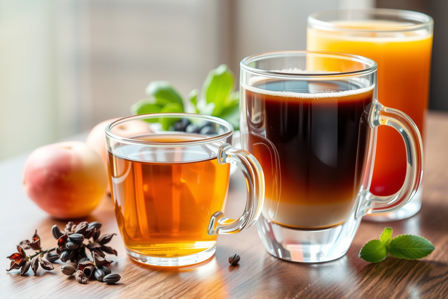 Gyógynövény teák kiváló koffeinmentes alternatívát kínálnak.