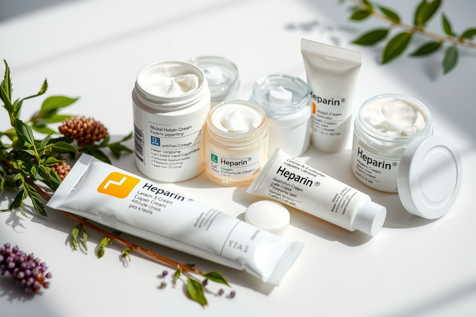 A heparin tartalmú krémek hatóanyag- és felszívódásban különböznek.