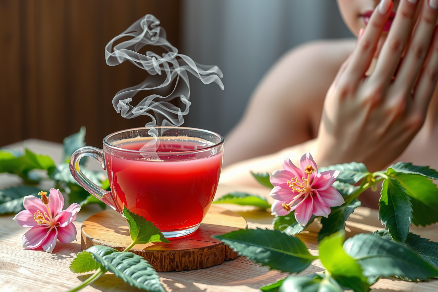 A mályva tea gyulladáscsökkentő hatása enyhíti az ekcémát.