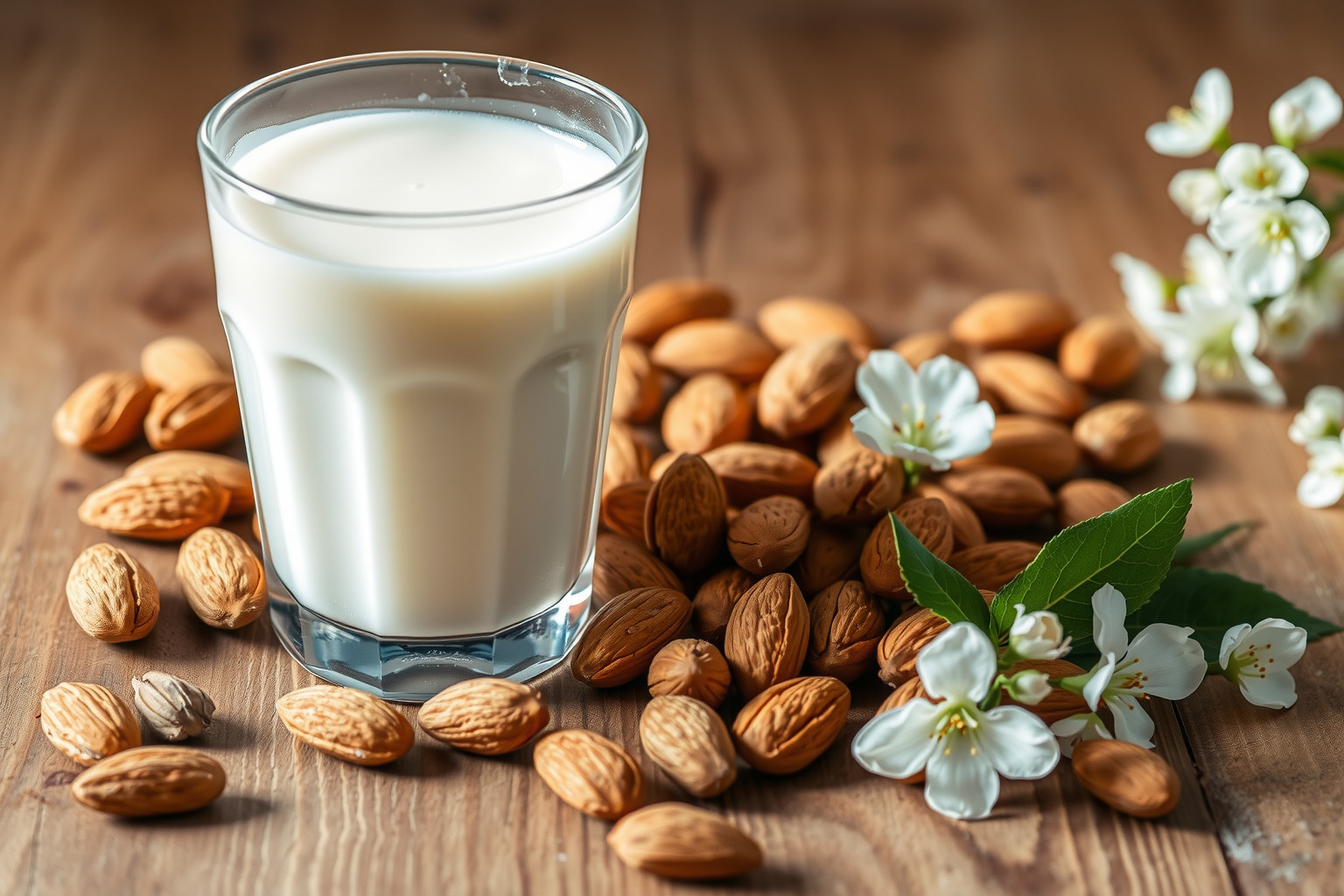 A mandulatej gazdag E-vitaminban és laktózmentes alternatíva.