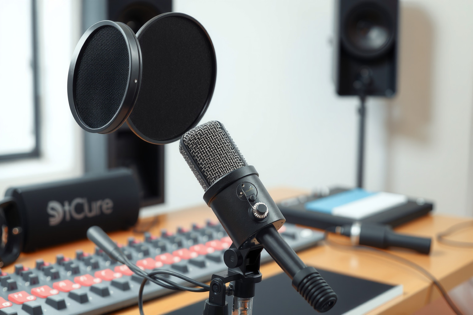 A pop filter minimalizálja a pattanó hangokat felvétel közben.