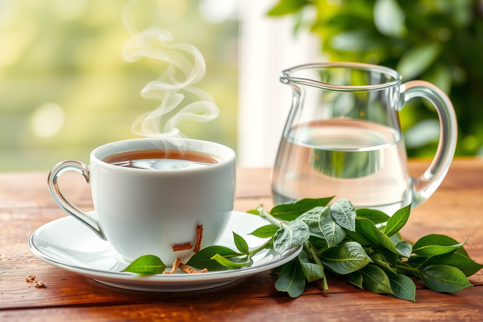A tea enyhe vízhajtóként támogatja a veseműködést természetesen.