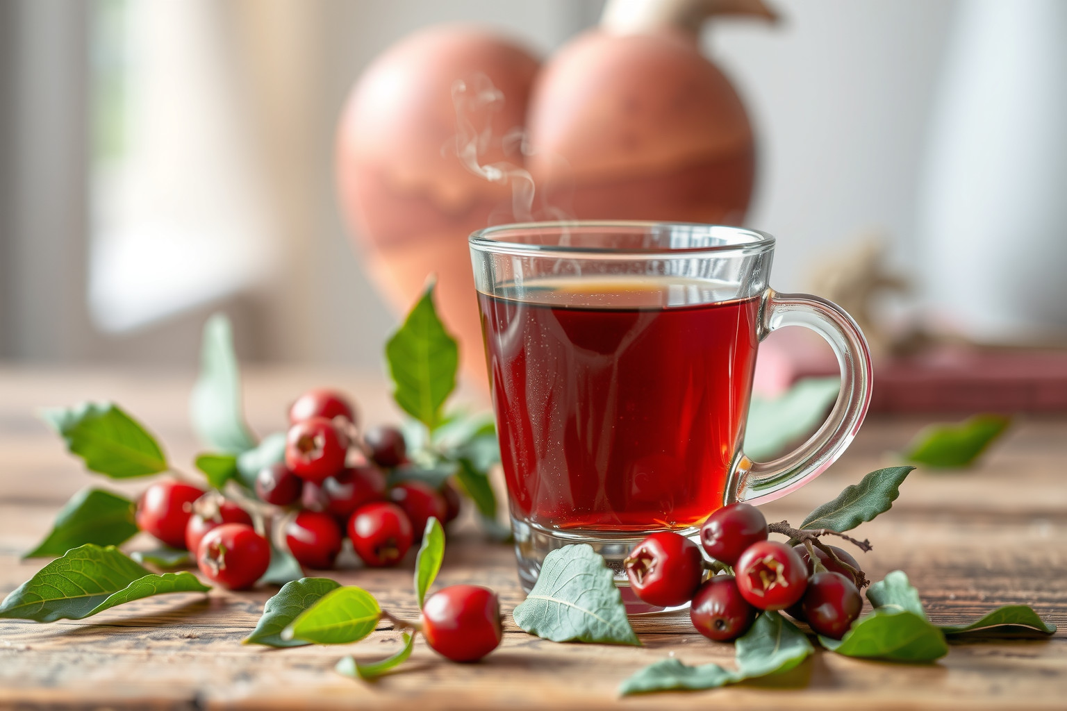 A csipkebogyó tea erősíti a szív egészségét és keringést.