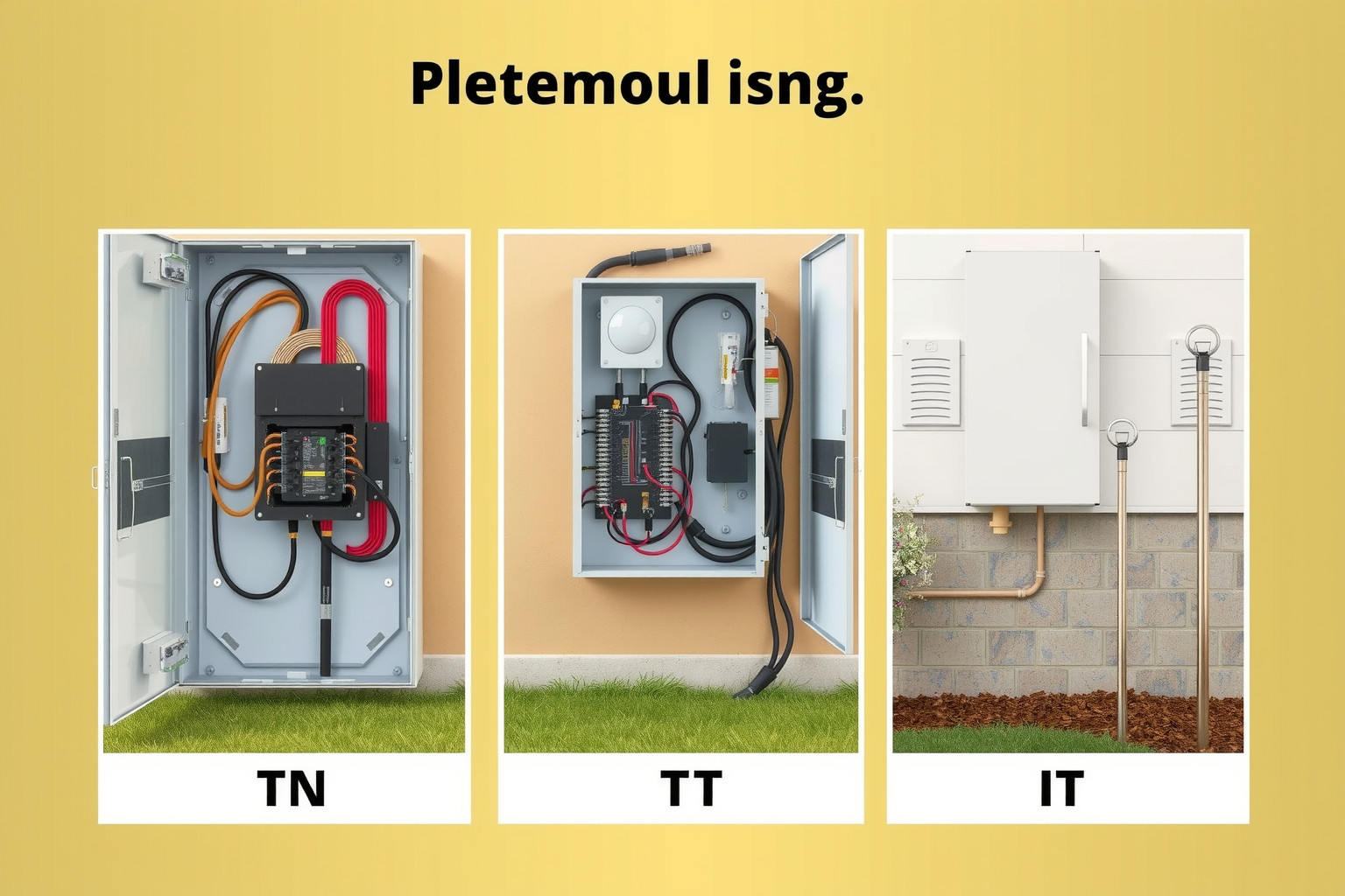 A TN rendszerben a földelés közvetlenül a hálózati csillagponthoz kapcsolódik.