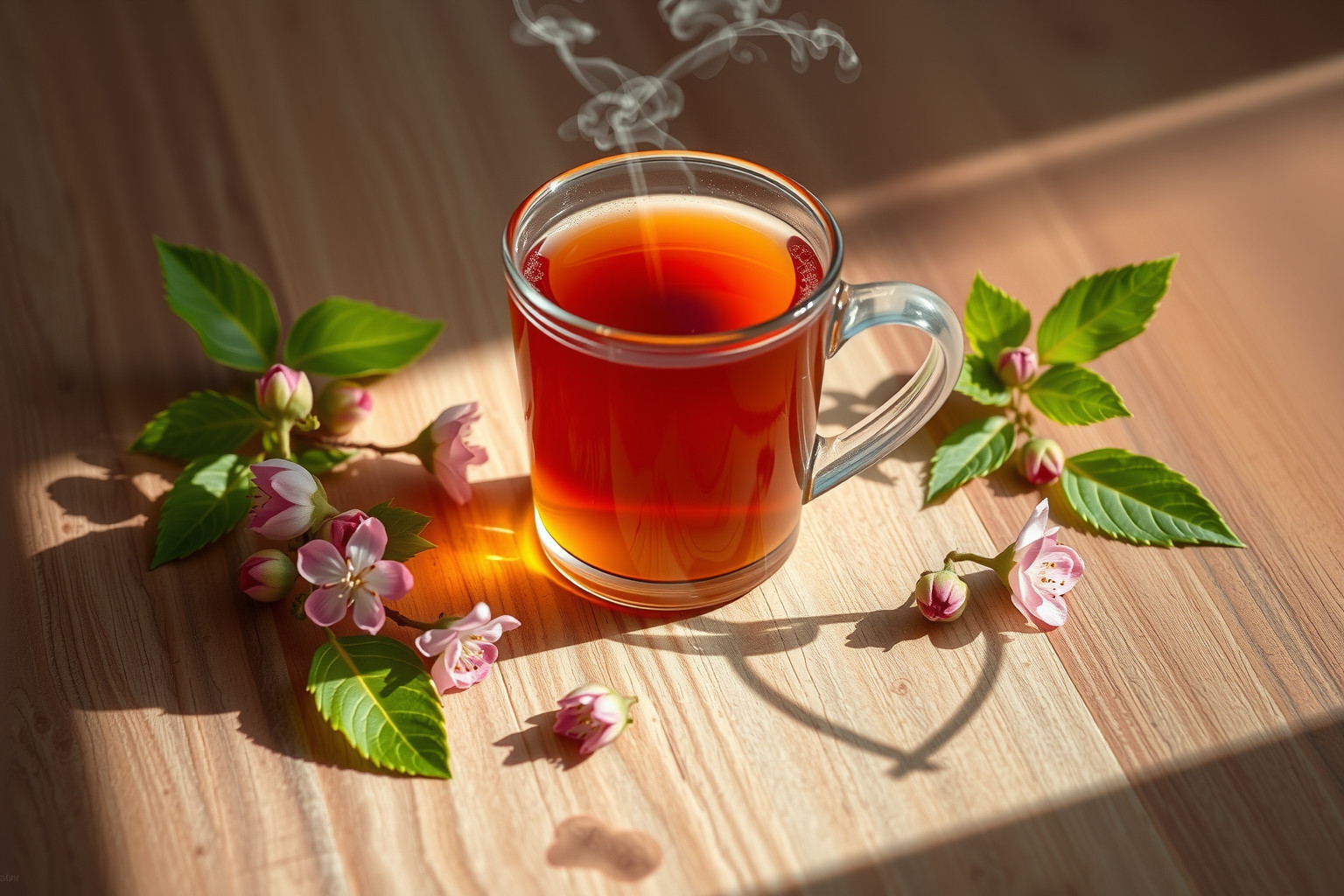 A galagonya tea erősíti a szívet és csökkenti a vérnyomást.