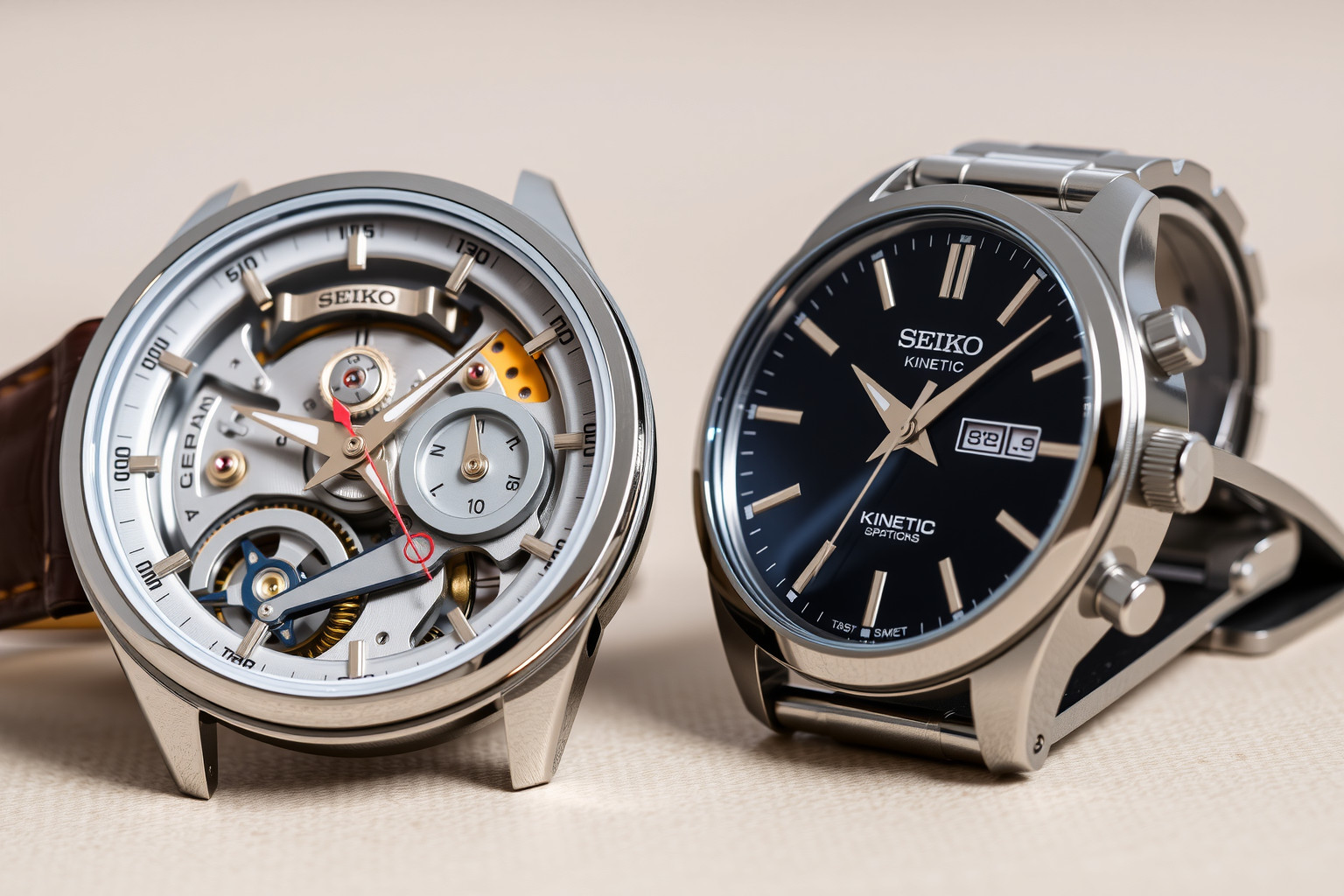 A Seiko Kinetic órák mechanikus mozgást elektromos energiává alakítanak.