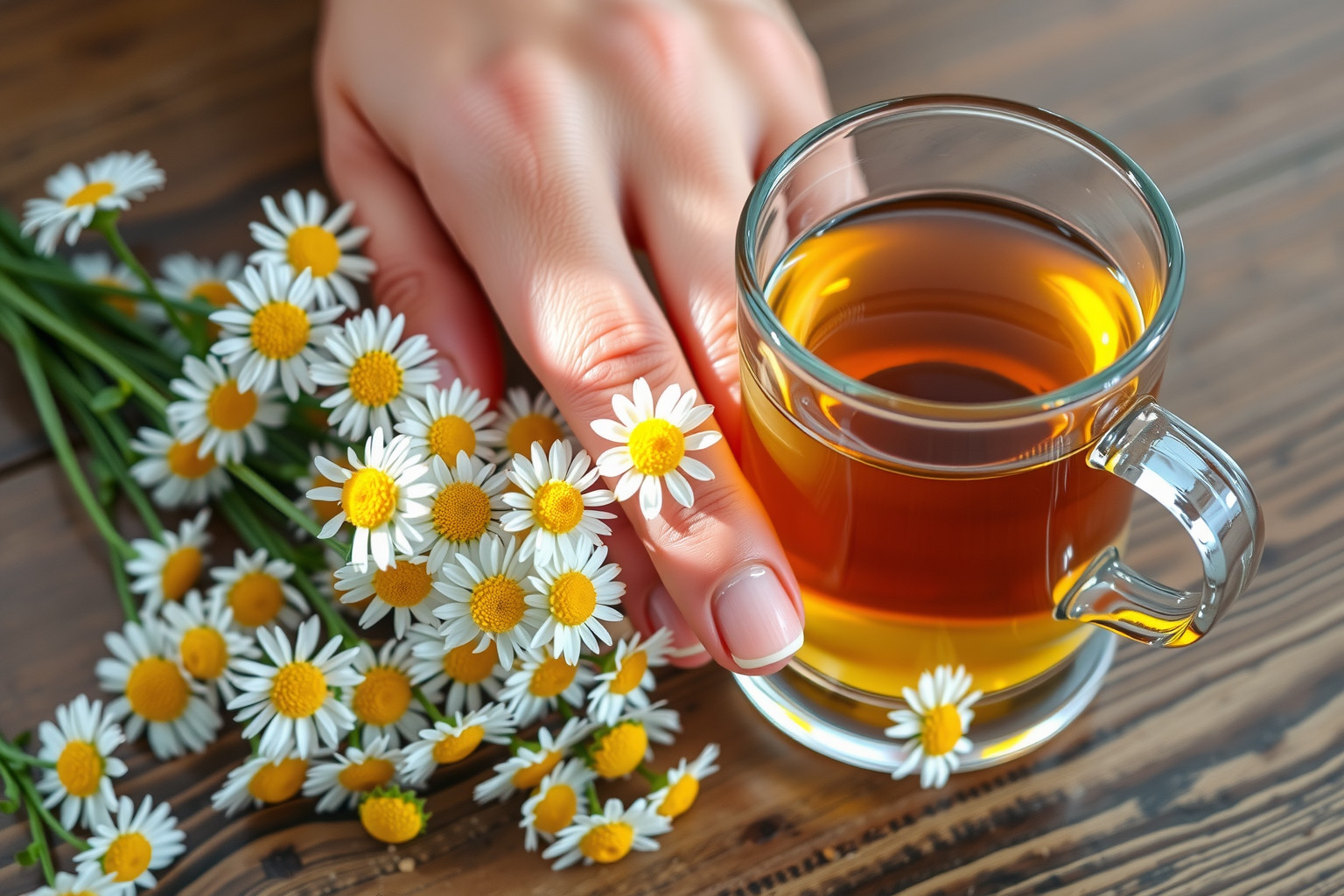 A kamilla tea gyulladáscsökkentő hatása segíti a bőr regenerálódását.