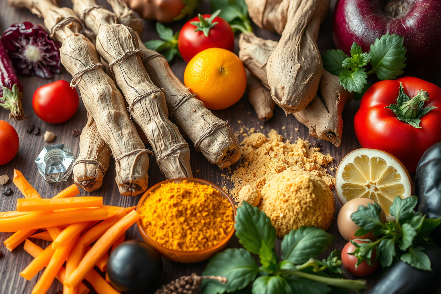 A maca gyökér gazdag C-vitaminban, vasban és antioxidánsokban.