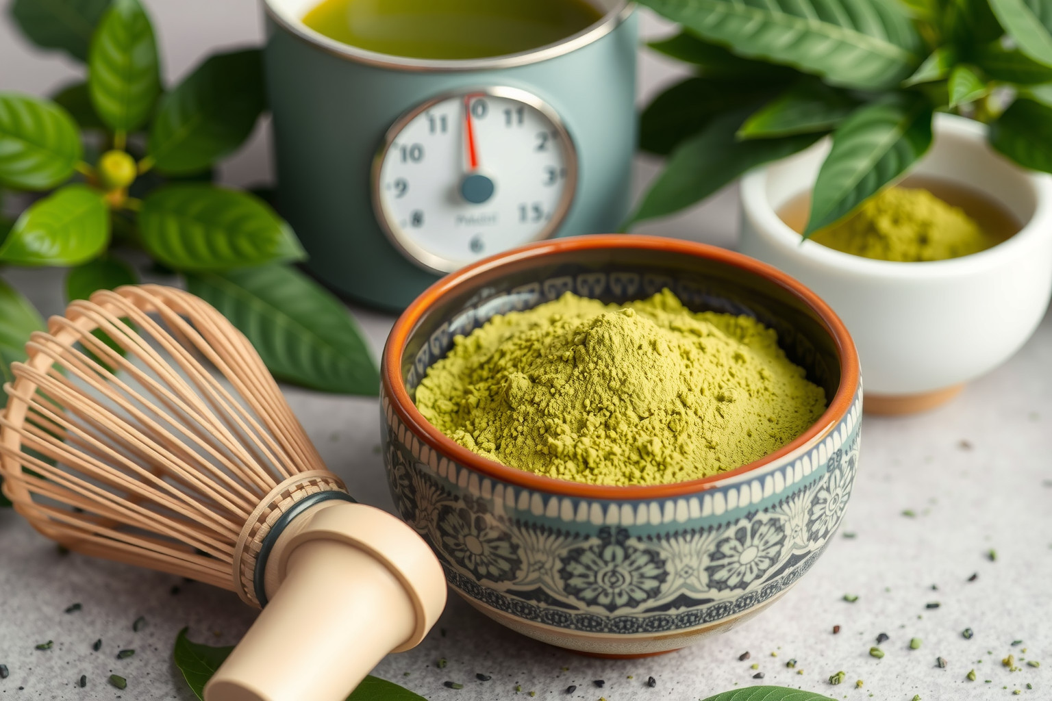 A matcha serkenti az anyagcserét, elősegíti a zsírégetést.
