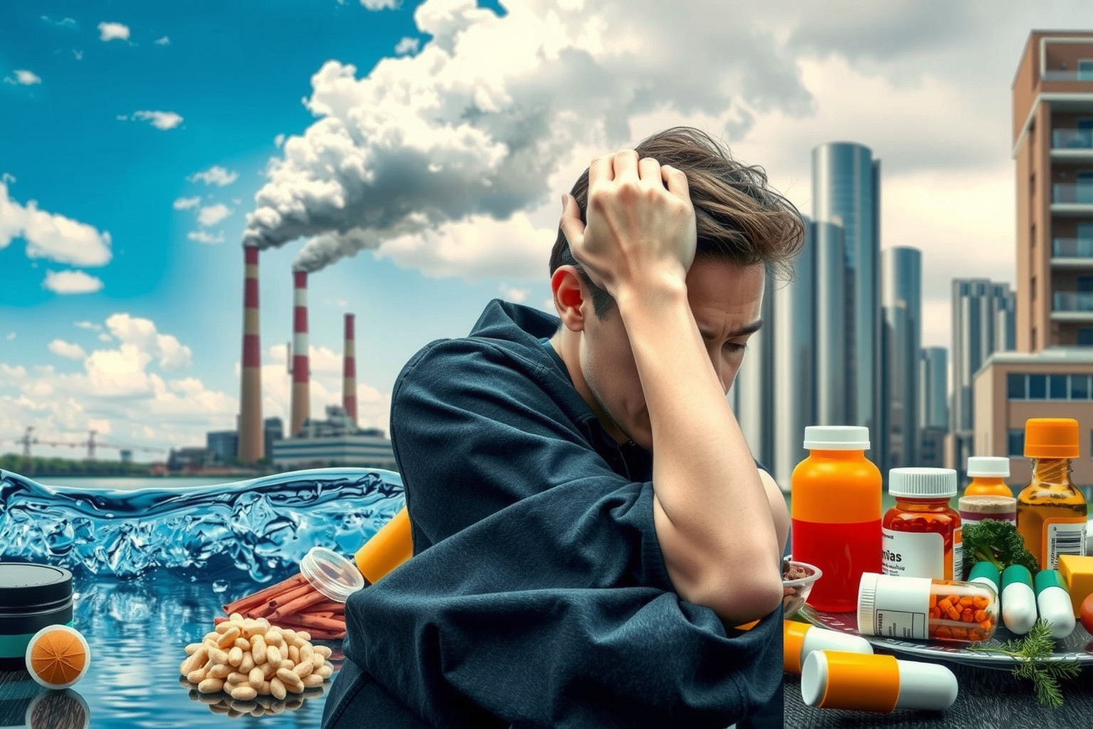 A méreganyagok fő forrásai a környezeti toxinok és stressz.