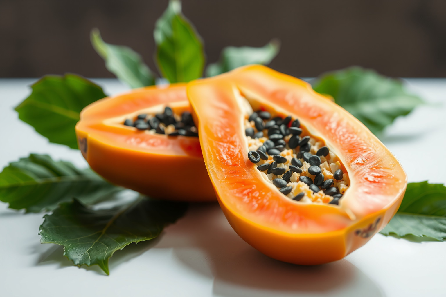 A papaya gazdag C-vitaminban, antioxidáns enzimekben, emésztést segítve.