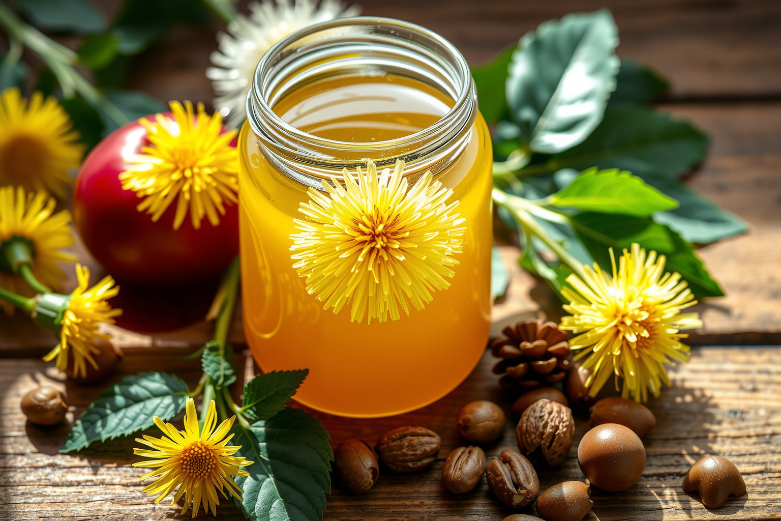A pitypang méze gazdag C-vitaminban és antioxidánsban az immunerősítésért.