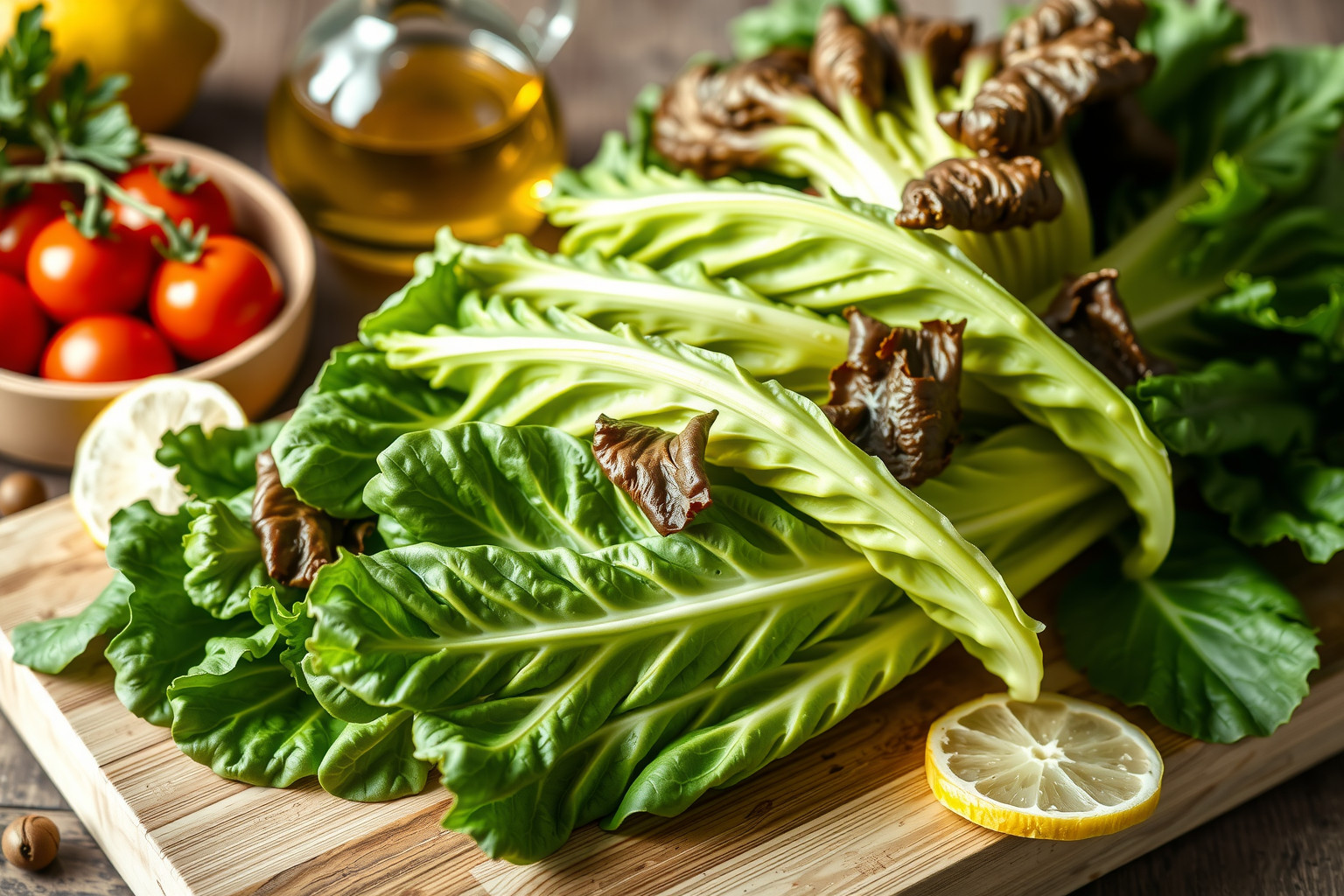 A római saláta gazdag A- és K-vitaminban az egészséges bőrért.