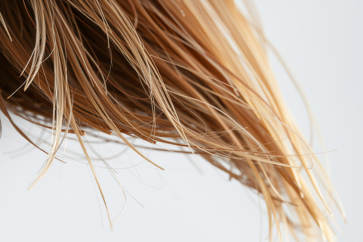 A keratin mélyen tölti fel a töredezett hajszálakat.