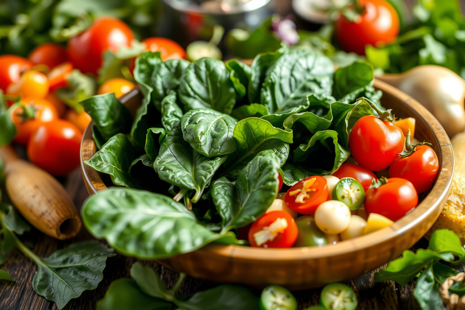 A spenót gazdag vasban és antioxidánsokban, erősíti az immunrendszert.