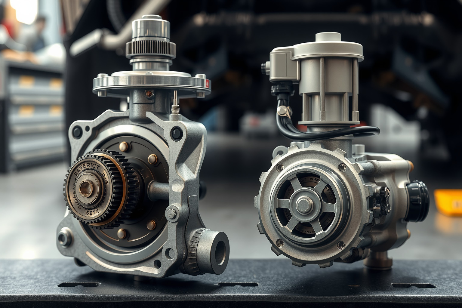 A mechanikus vízpumpa a motorral, az elektromos külön tápellátással működik.