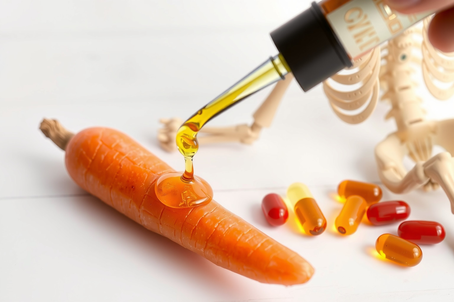 Az A-vitamin olaj támogatja a csontképződést és erősíti a csontokat.