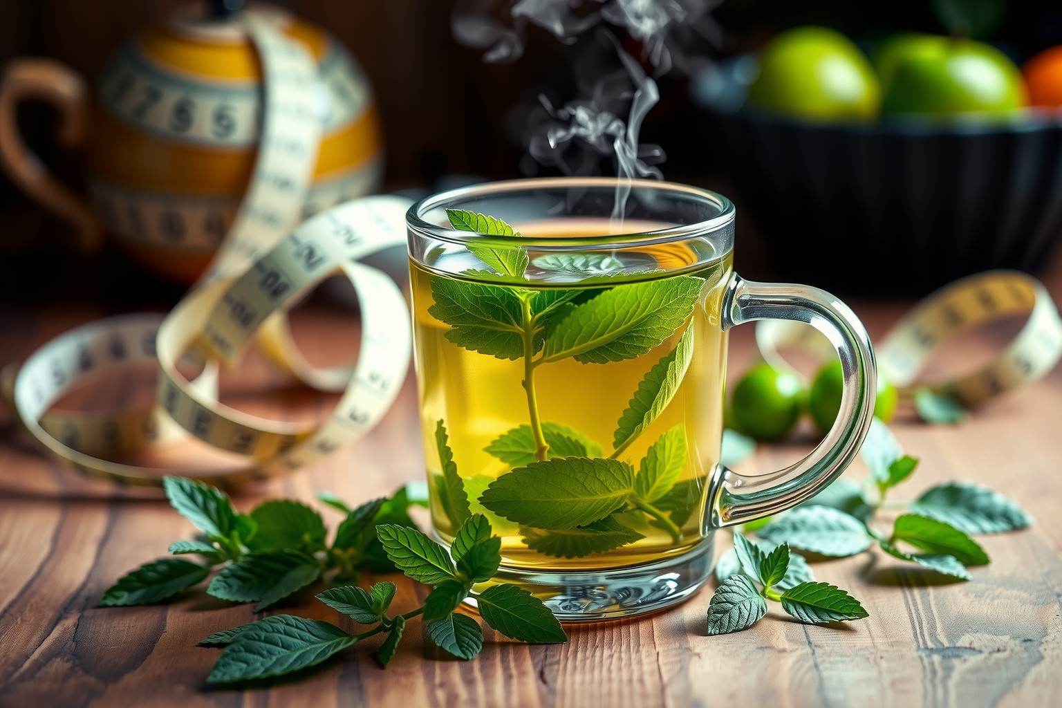 A borsmenta tea serkenti az anyagcserét és csökkenti az étvágyat.