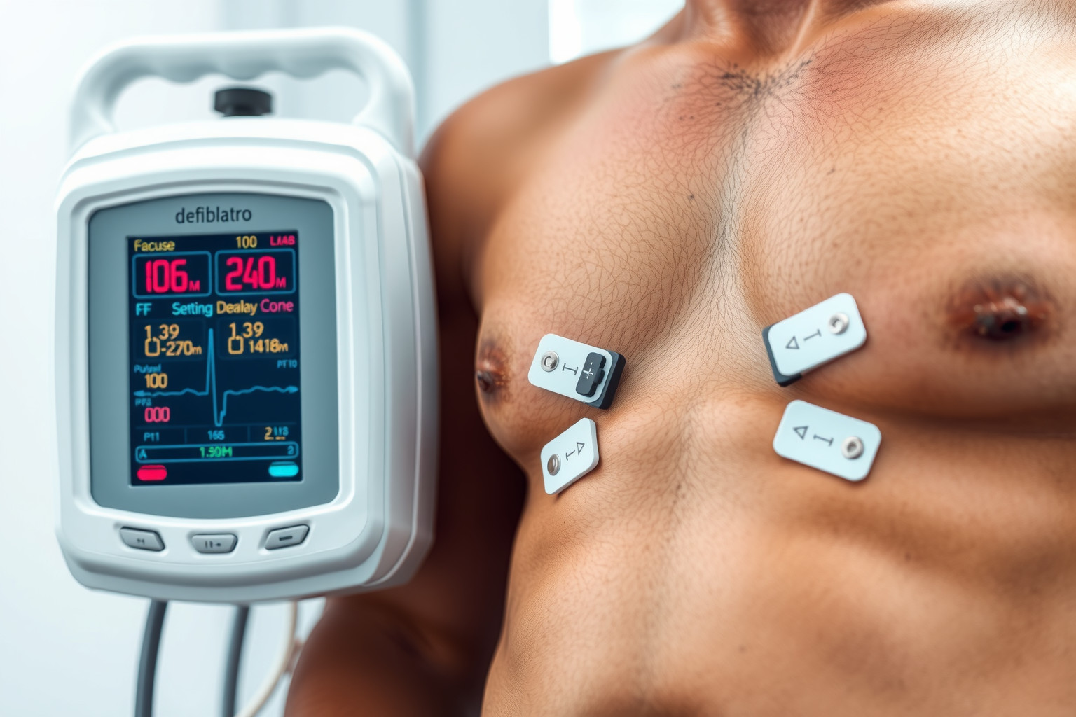 A defibrillátor életet ment az elektromos impulzusok szabályozásával.