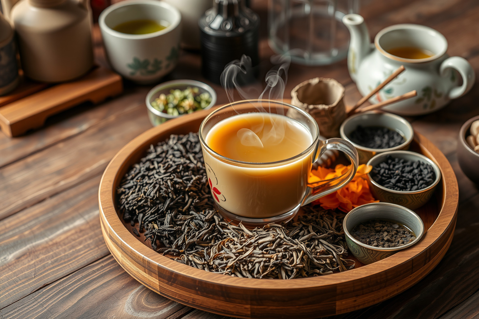 A Genmaicha zöld tea pörkölt rizsszemekkel, enyhébb ízzel.
