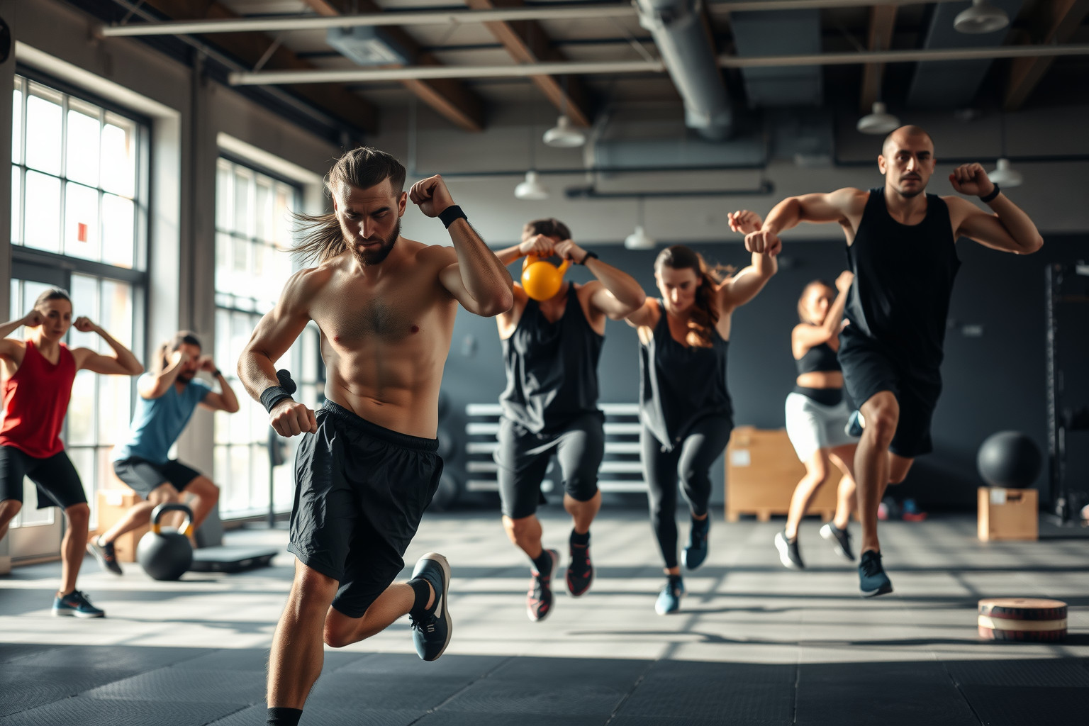 A HIIT a Crossfit intenzív körök alapját képezi.