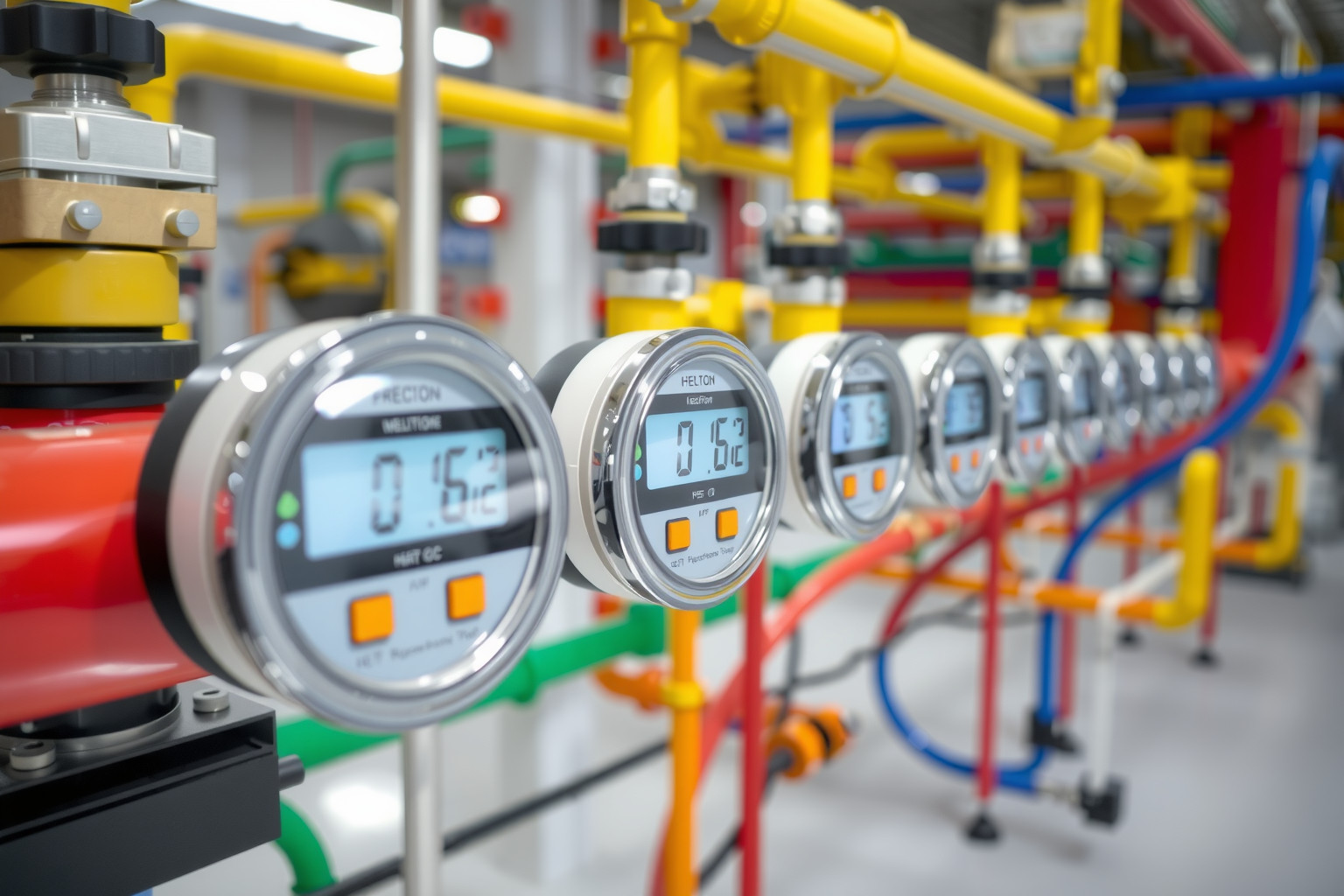 A hőmennyiségmérők pontosan mérik az energiafogyasztást épületekben.