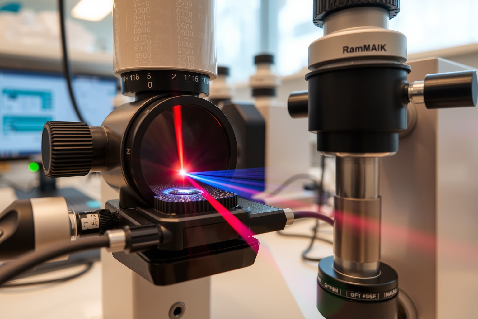 A Raman-spektroszkópia molekulák vibrációs- és forgási energiáit elemzi.