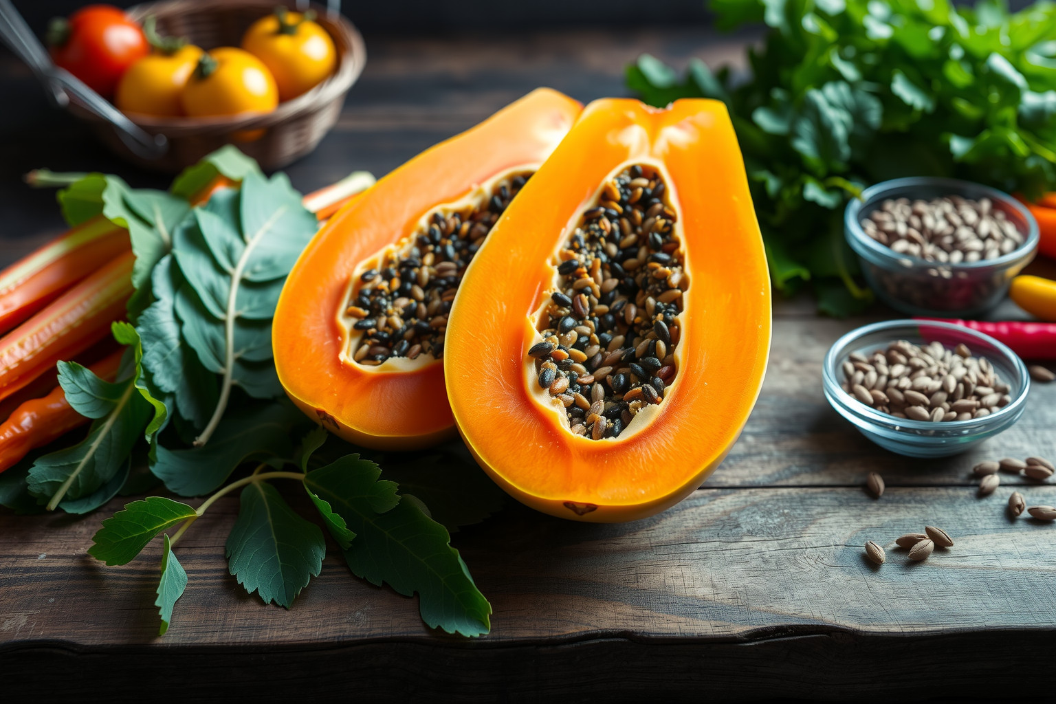 A papaya enzimei segítik az emésztést és gyulladáscsökkentők.