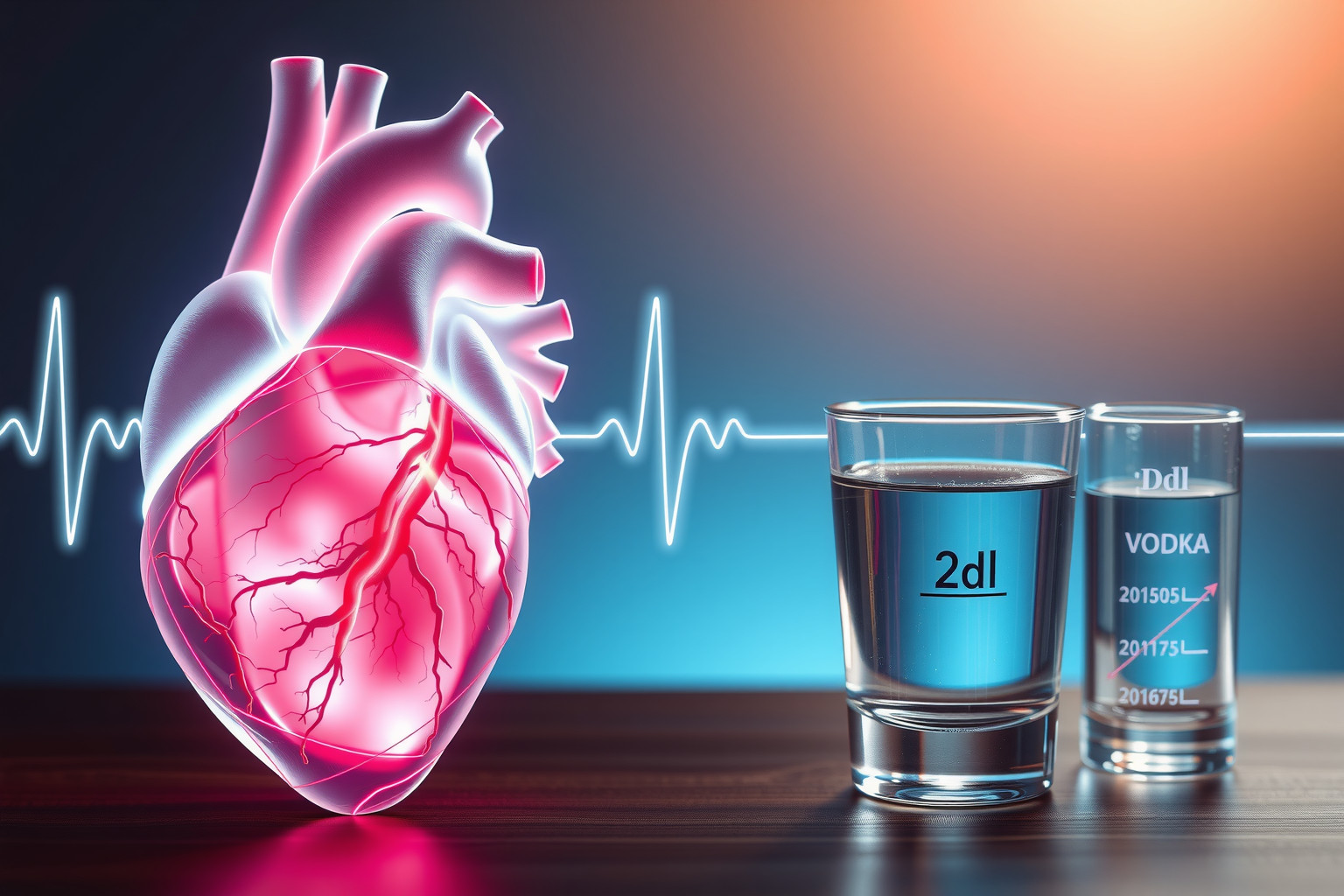 2 dl vodka átmeneti pulzusgyorsulást és vérnyomás-emelkedést okoz.