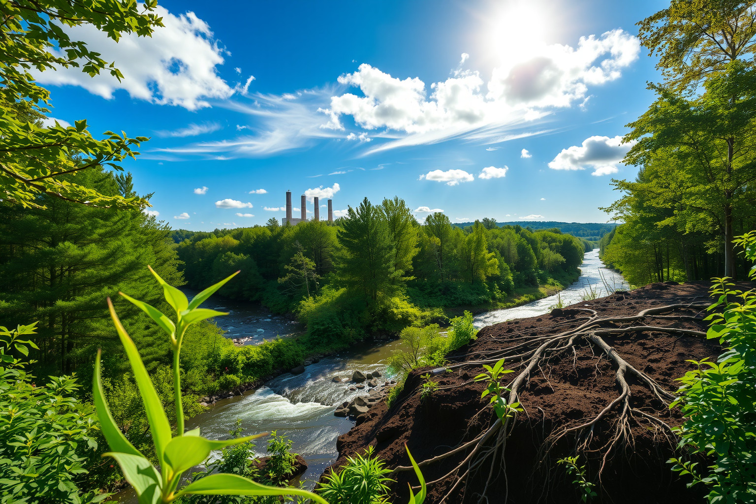 A biomassza használat csökkenti a fosszilis égéstermékek kibocsátását.
