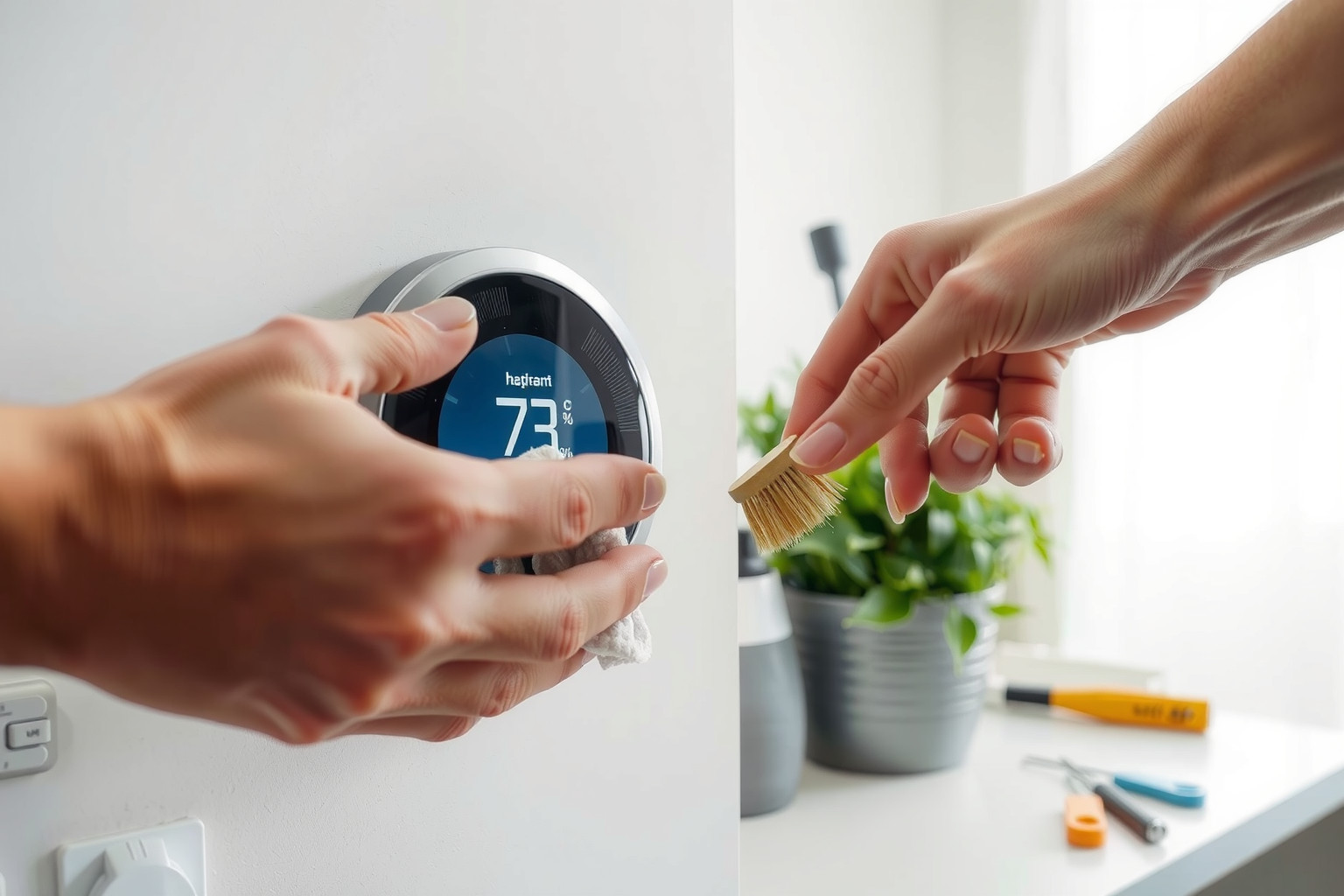Rendszeres tisztítás prolongálja a Computherm termosztát élettartamát.