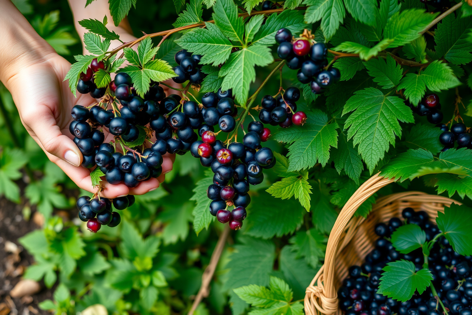 A fekete ribizli gazdag C-vitaminban, könnyen termeszthető.