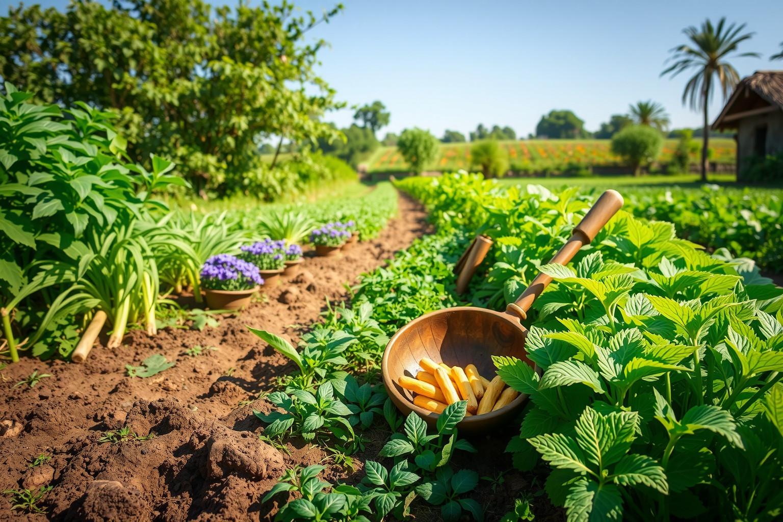 Az ökológiai gazdálkodás támogatja a biodiverzitás megőrzését GMO nélkül.