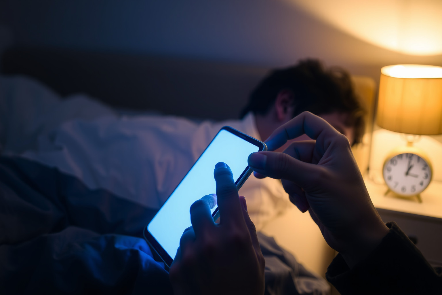 A kék fény gátolja a melatonin termelést, rontva az alvást.