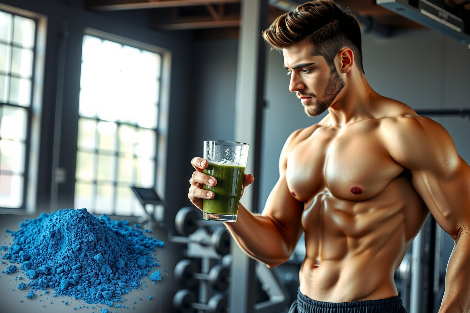 A kék spirulina támogatja az izmok gyorsabb regenerálódását sportolóknál.