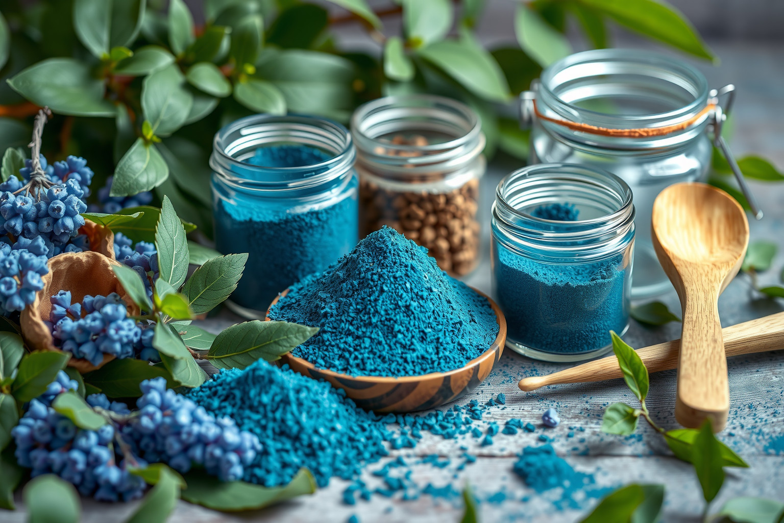 A kék spirulina fenntartható forrása a tápanyagoknak.