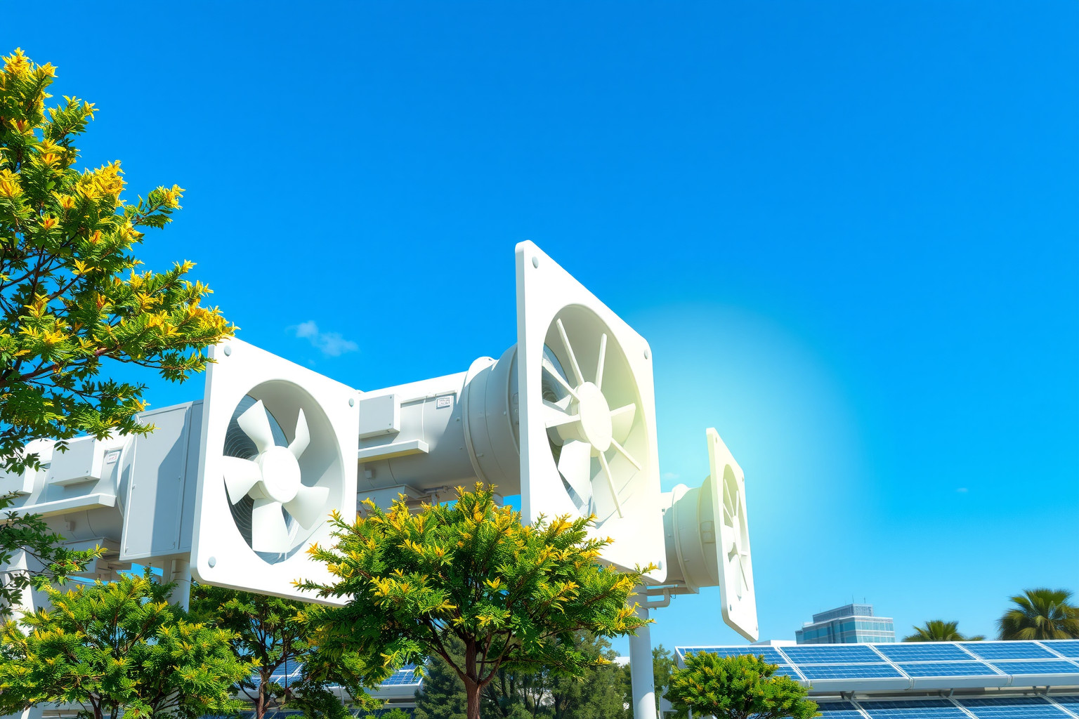 A klíma ventilátorok energiatakarékos üzemeltetése csökkenti karbonlábnyomukat.